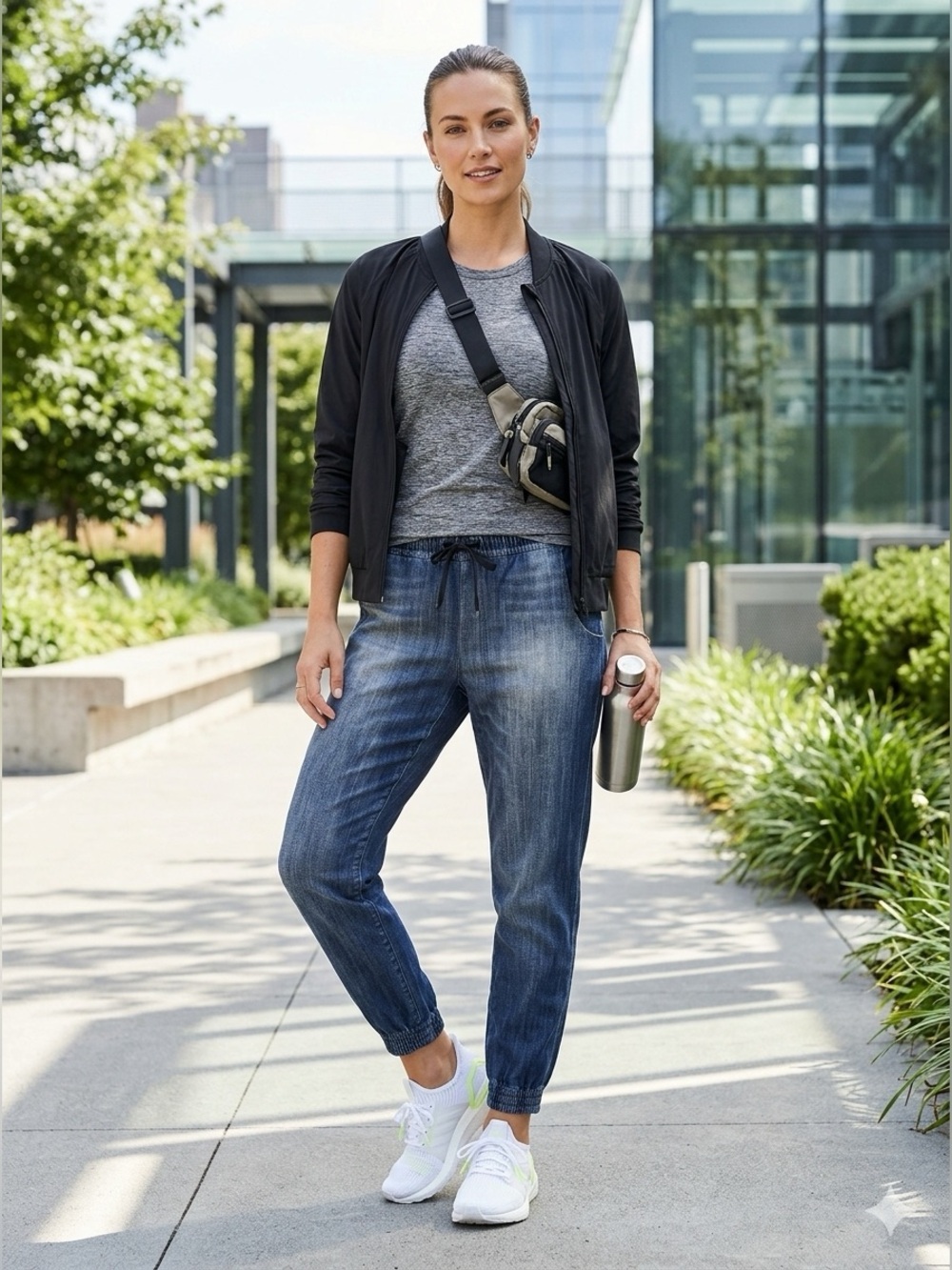 IndiGo “Do Everything" Faux Denim Jogger Lucy Activewear